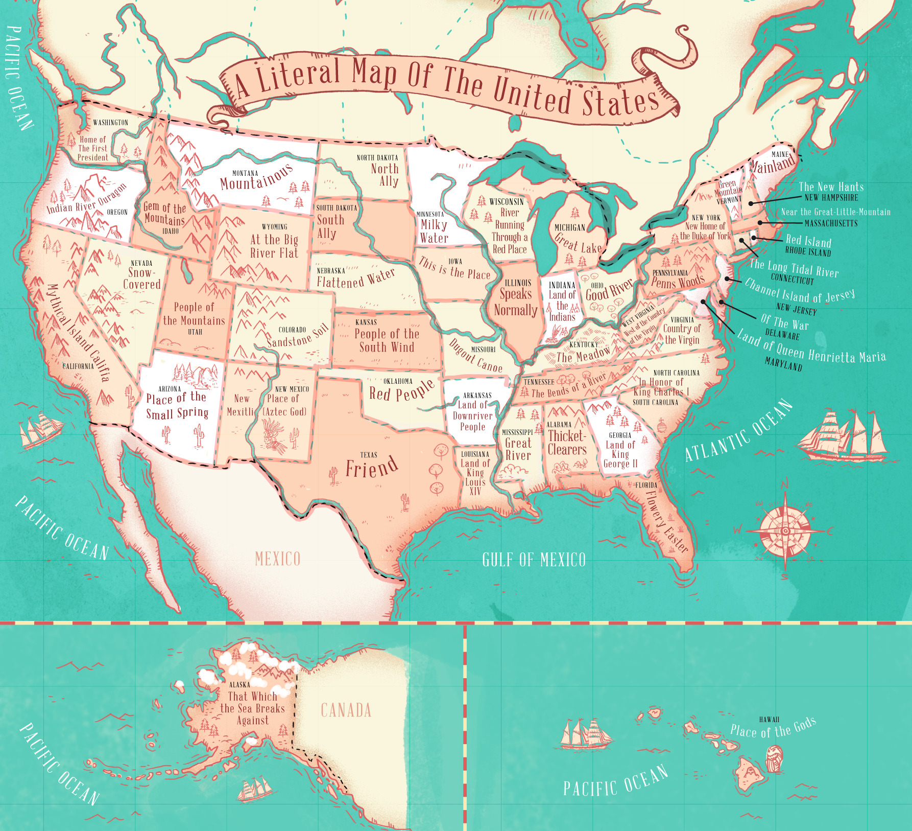 Map Of The Us States