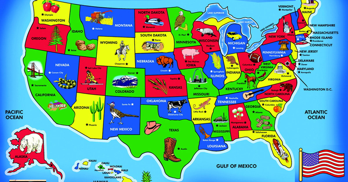 This Map Shows The Literal Translation Of State Names And Their Origins